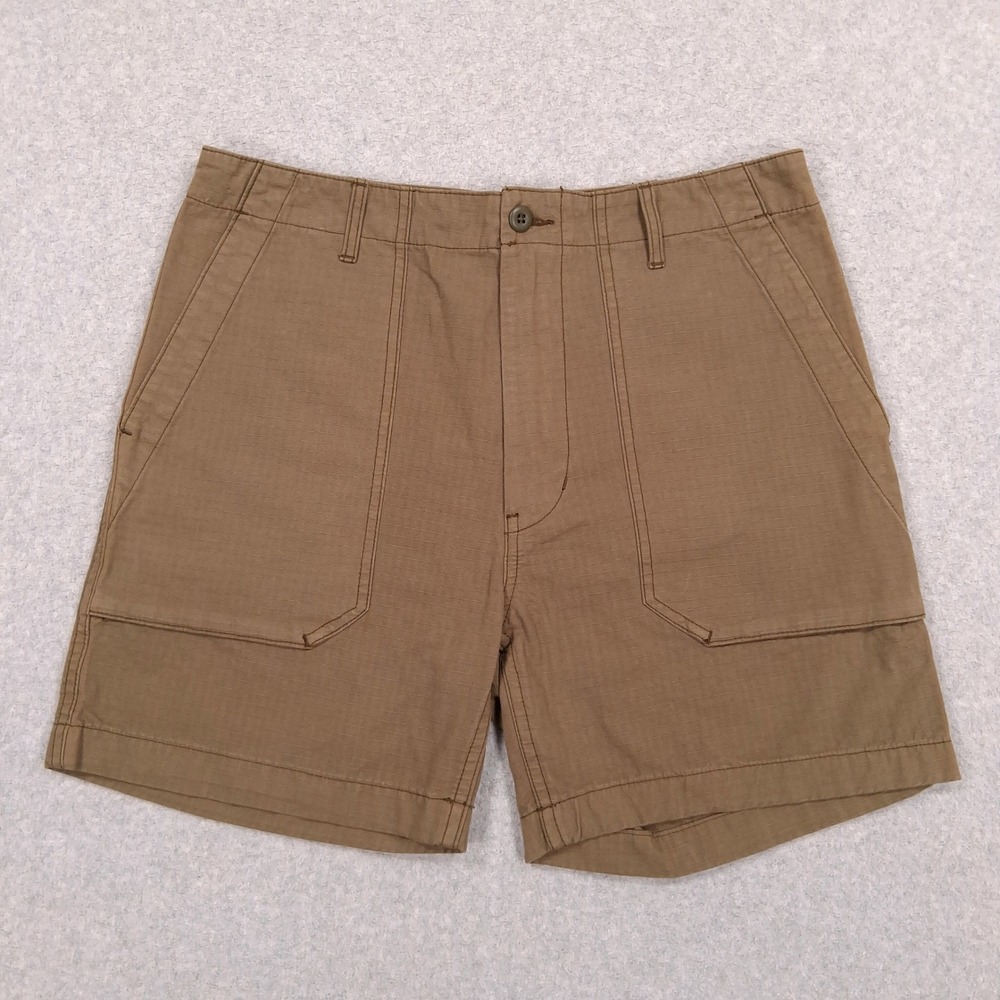 Best Made Co Utility Ripstop Shorts Mens 30 (32x5.5) Brown Tan Cargo Casual